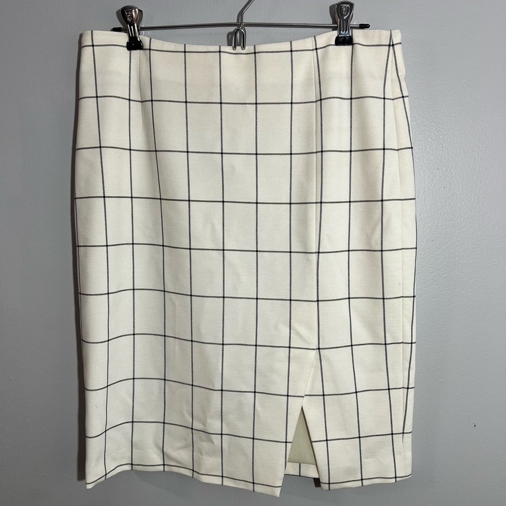 Banana Republic Windowpane Pencil Skirt